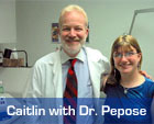 Caitlin with Dr. Pepose
